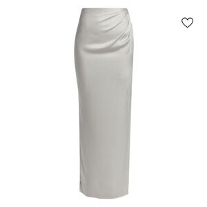 Elegant Grey Maxi Skirt